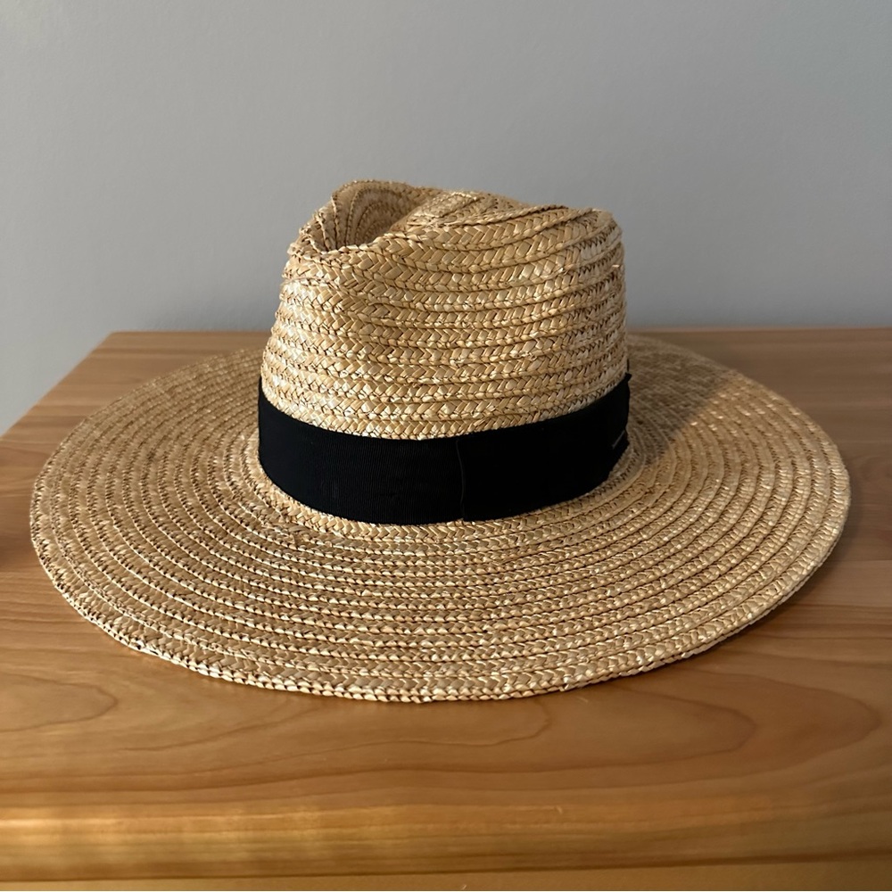 Brixton Joanna straw hat in honey, size xs